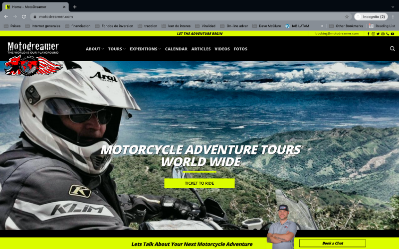 Picture of client website: Motodreamer